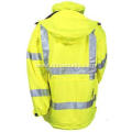 Yellow  High Visibility Parka Jacket